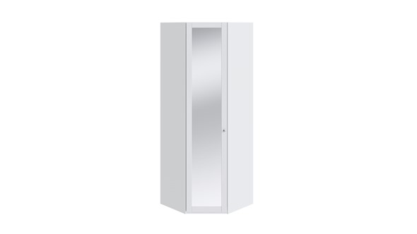 Угловой шкаф Ривьера с зеркалом СМ 241.23.003 (Белый) в Южно-Сахалинске - изображение