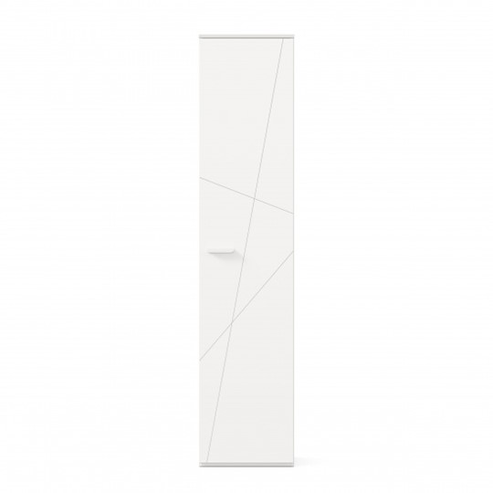 Шкаф одностворчатый Милтон ЛД 537.030, Белый в Южно-Сахалинске - изображение 2