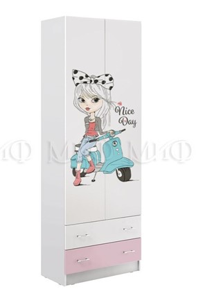 Шкаф 2-дверный Fashion-1 в Южно-Сахалинске - изображение
