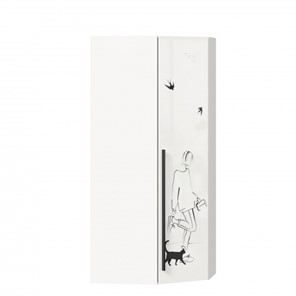 Шкаф угловой Джоли 45 ЛД 535.030, Серый шелк в Южно-Сахалинске - предосмотр
