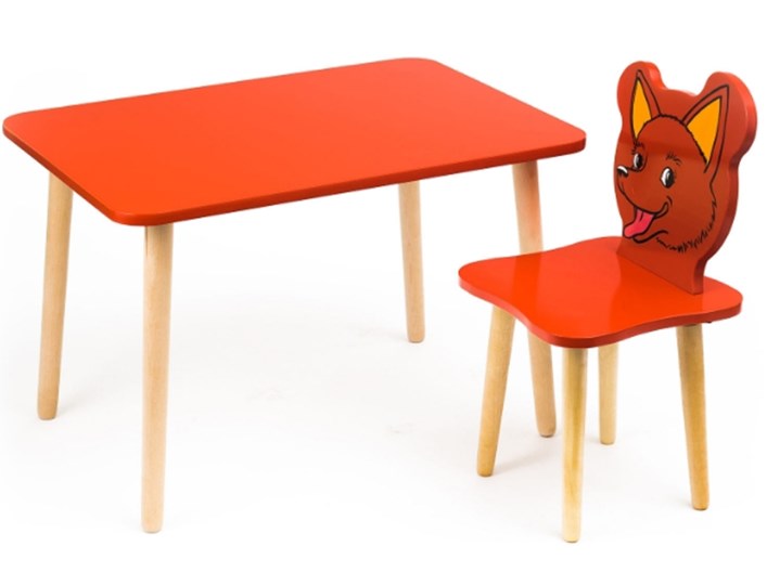 Стол в детскую Джери, Красный в Южно-Сахалинске - изображение 1