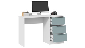 Письменный стол Марли Тип 1 (Белый/Серо-голубой) в Южно-Сахалинске - предосмотр 1