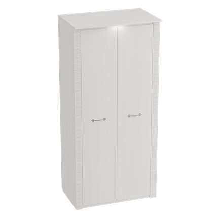 Шкаф двухдверный Элана, Бодега Белая в Южно-Сахалинске - изображение