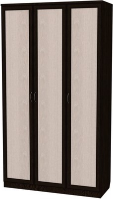 Шкаф распашной 106 3-х створчатый, цвет Венге в Южно-Сахалинске - изображение