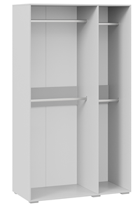 Шкаф распашной 3-х дверный с зеркалом Нео (Белый) в Южно-Сахалинске - предосмотр 1