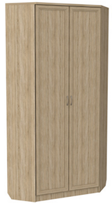 Шкаф 401 угловой со штангой, цвет Дуб Сонома в Южно-Сахалинске - предосмотр