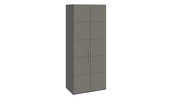 Шкаф Наоми с 2-мя дверями, цвет Фон серый, Джут  СМ-208.07.03 в Южно-Сахалинске - изображение