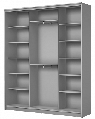 Шкаф 3-х дверный 2400х1770х420 три зеркала, Бабочки ХИТ 24-4-18/2-656-05 Венге Аруба в Южно-Сахалинске - изображение 1