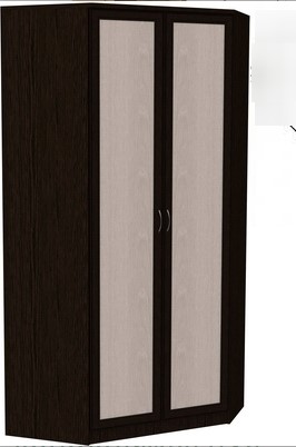 Шкаф распашной 403 несимметричный, цвет Венге в Южно-Сахалинске - изображение