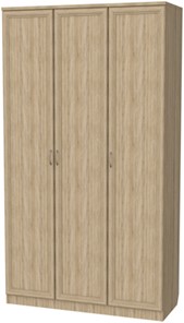 Шкаф 106 3-х створчатый, цвет Дуб Сонома в Южно-Сахалинске - предосмотр