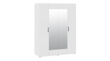 Шкаф распашной 4-х дверный с зеркалом Нео (Белый) в Южно-Сахалинске - предосмотр