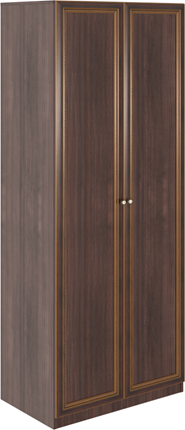 Шкаф распашной Беатрис М02 (Орех Гепланкт) в Южно-Сахалинске - изображение