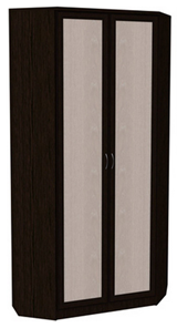Шкаф распашной 401 угловой со штангой, цвет Венге в Южно-Сахалинске - предосмотр