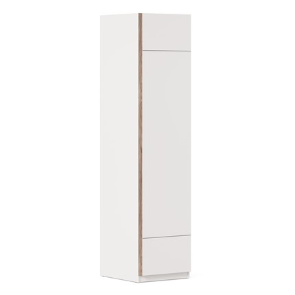 Шкаф одностворчатый Лайт ЛД 412.080.000, Белый в Южно-Сахалинске - изображение