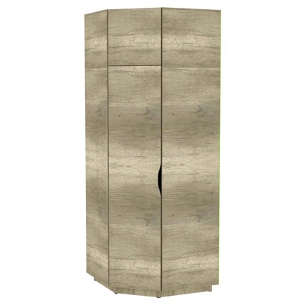 Распашной шкаф Аврора (H33) 2322х854х854, Дуб Каньон Монумент в Южно-Сахалинске - изображение