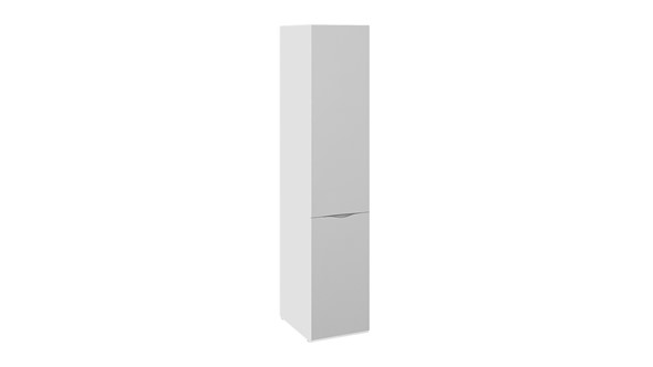 Шкаф одностворчатый Глосс СМ-319.07.112 (Белый глянец) в Южно-Сахалинске - изображение
