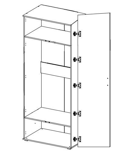 Шкаф для одежды Domenica (ШО-02) в Южно-Сахалинске - изображение 1