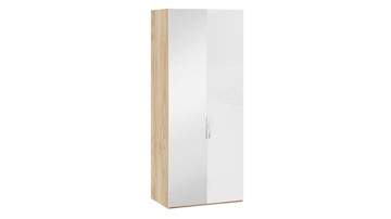Шкаф для одежды Эмбер СМ-348.07.005 L (Яблоня Беллуно/Белый глянец) в Южно-Сахалинске