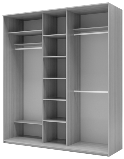 Шкаф 3-х дверный ХИТ 24-18-656 Диагональные полосы №22-23, Дуб сонома в Южно-Сахалинске - изображение 1