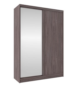 Шкаф 1600 Домашний Зеркало/ЛДСП, Ясень Анкор темный в Южно-Сахалинске