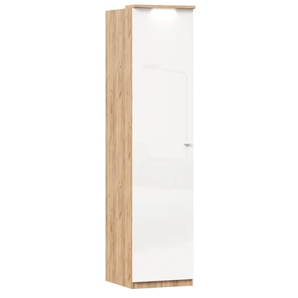 Шкаф одностворчатый Фиджи ЛД 659.224, белый в Южно-Сахалинске - изображение