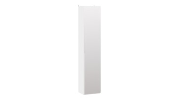 Шкаф для белья с 1 зеркальной дверью Порто (366) СМ-393.07.212 (Белый жемчуг/Белый жемчуг) в Южно-Сахалинске