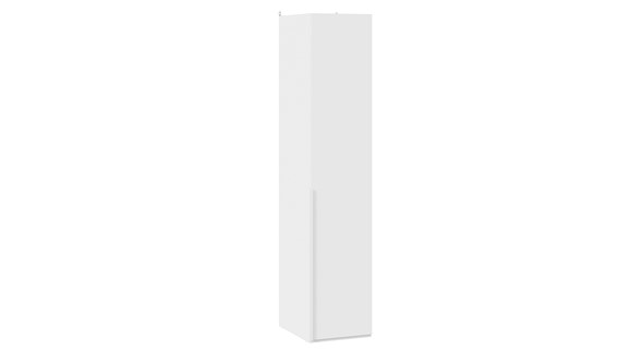 Шкаф для белья Порто (580) СМ-393.07.001 (Белый жемчуг/Белый софт) в Южно-Сахалинске - изображение