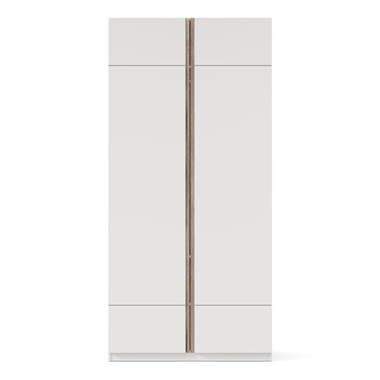 2-створчатый шкаф Лайт ЛД 412.090.000, Белый в Южно-Сахалинске - изображение 3