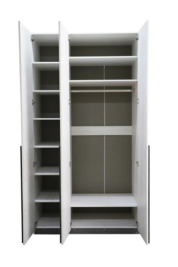 Распашной шкаф Винтер-3, винтерберг/темно-серый в Южно-Сахалинске - изображение 2