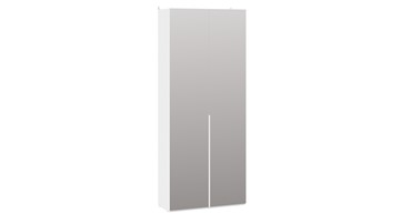 Шкаф с 2 зеркальными дверями Порто (366) СМ-393.07.224 (Белый жемчуг/Белый жемчуг) в Южно-Сахалинске