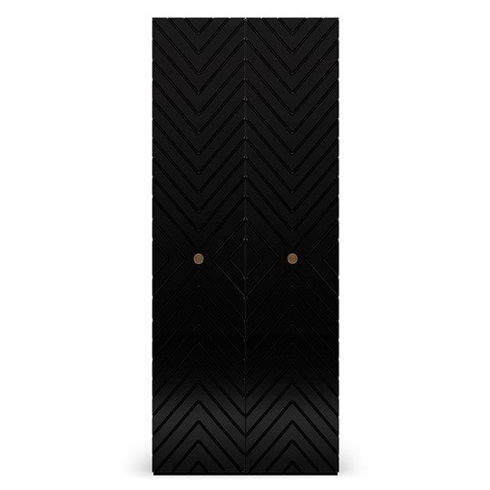 Шкаф с глухим фасадом Марсель 900 (черный) в Южно-Сахалинске - изображение 1
