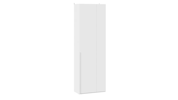 Шкаф угловой с 1 глухой дверью Порто (366) СМ-393.07.231 (Белый жемчуг/Белый софт) в Южно-Сахалинске - изображение