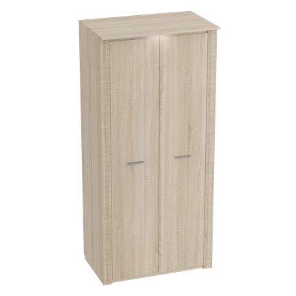 Шкаф двухдверный Элана, Дуб сонома в Южно-Сахалинске - изображение