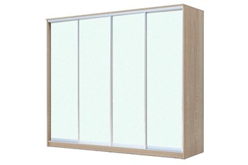 Шкаф 4-х дверный ХИТ 24-24/2-8888, с матовым стеклом, Дуб сонома в Южно-Сахалинске