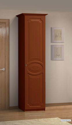 Шкаф-пенал Ивушка-5, цвет Итальянский орех в Южно-Сахалинске - изображение