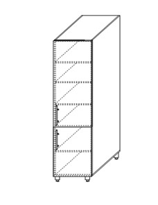 Настенный шкаф Мыло, хозяйственный 2070*500*525 мм, ШХ 500 в Южно-Сахалинске - предосмотр