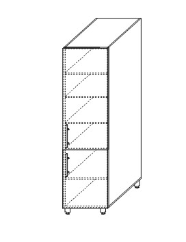 Настенный шкаф Мыло, хозяйственный 2070*500*525 мм, ШХ 500 в Южно-Сахалинске - изображение