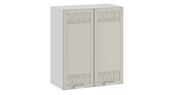 Навесной шкаф Долорес 1В6 (Белый/Крем) в Южно-Сахалинске - изображение