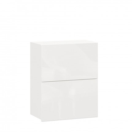 Шкаф горизонтальный кухонный 600 Шервуд, ЛД 281.970.000.173, белый/белый глянец в Южно-Сахалинске - изображение