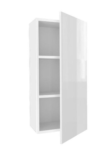 Шкаф кухонный высокий 450, Шервуд, ЛД 281.430.000.165, белый/белый глянец в Южно-Сахалинске - изображение 1