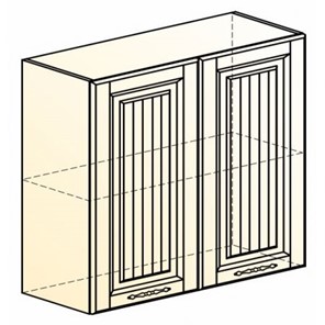 Навесной кухонный шкаф Бавария L800 H720 (2 дв. гл.) в Южно-Сахалинске - предосмотр