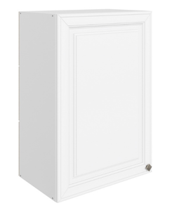 Шкаф навесной Мишель L500 H720 (1 дв. гл.) эмаль (белый/белый) в Южно-Сахалинске