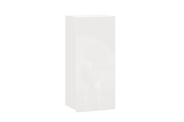 Шкаф кухонный высокий 450, Шервуд, ЛД 281.430.000.165, белый/белый глянец в Южно-Сахалинске - изображение