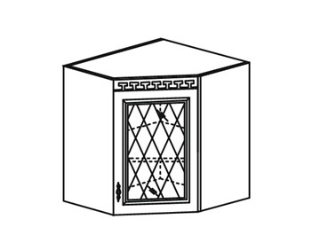 Кухонный шкаф Веста настенный угловой без стекла 718*600*600 мм в Южно-Сахалинске - предосмотр