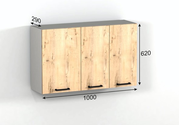 Навесной шкаф Эконика 62*100*28 см в Южно-Сахалинске - изображение