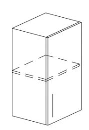Кухонный шкаф Гармония А2 72*30*30см МДФ премиум, глянец, металик в Южно-Сахалинске - изображение
