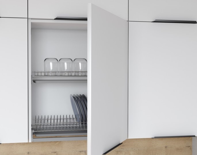 Кухонный шкаф с полкой IBIZA Белый MHP 4072.1P (400х320х720) в Южно-Сахалинске - изображение 1