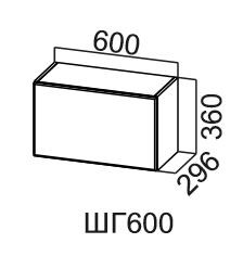 Шкаф кухонный Модус, ШГ600/360, галифакс в Южно-Сахалинске