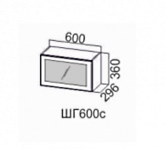 Навесной шкаф Модерн шг600с/360 в Южно-Сахалинске - предосмотр