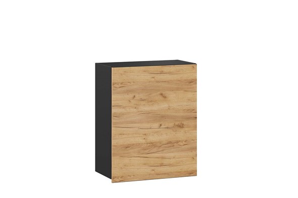 Шкаф кухонный 600 Шервуд, ЛД 281.350.000.026, дуб золотой/черный в Южно-Сахалинске - изображение
